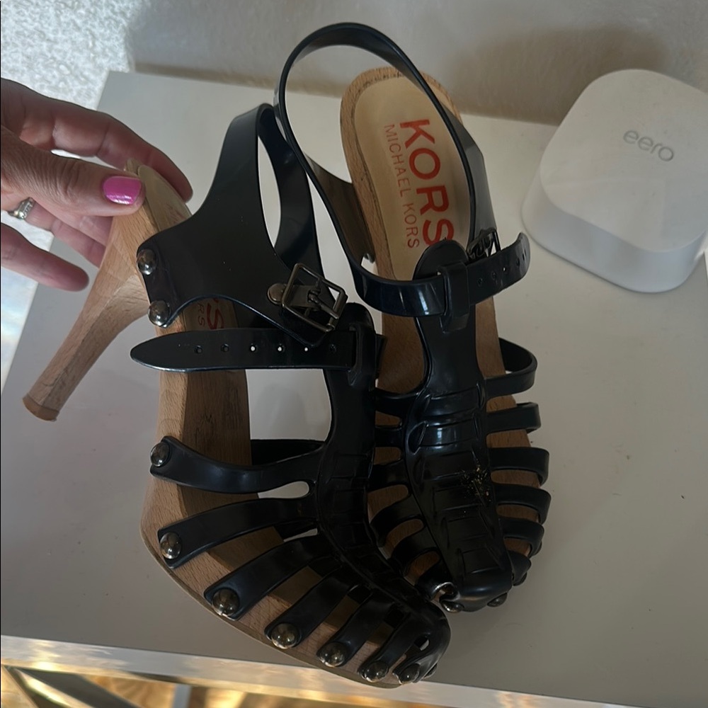 Michael Kors Black Women's Heeled Sandals